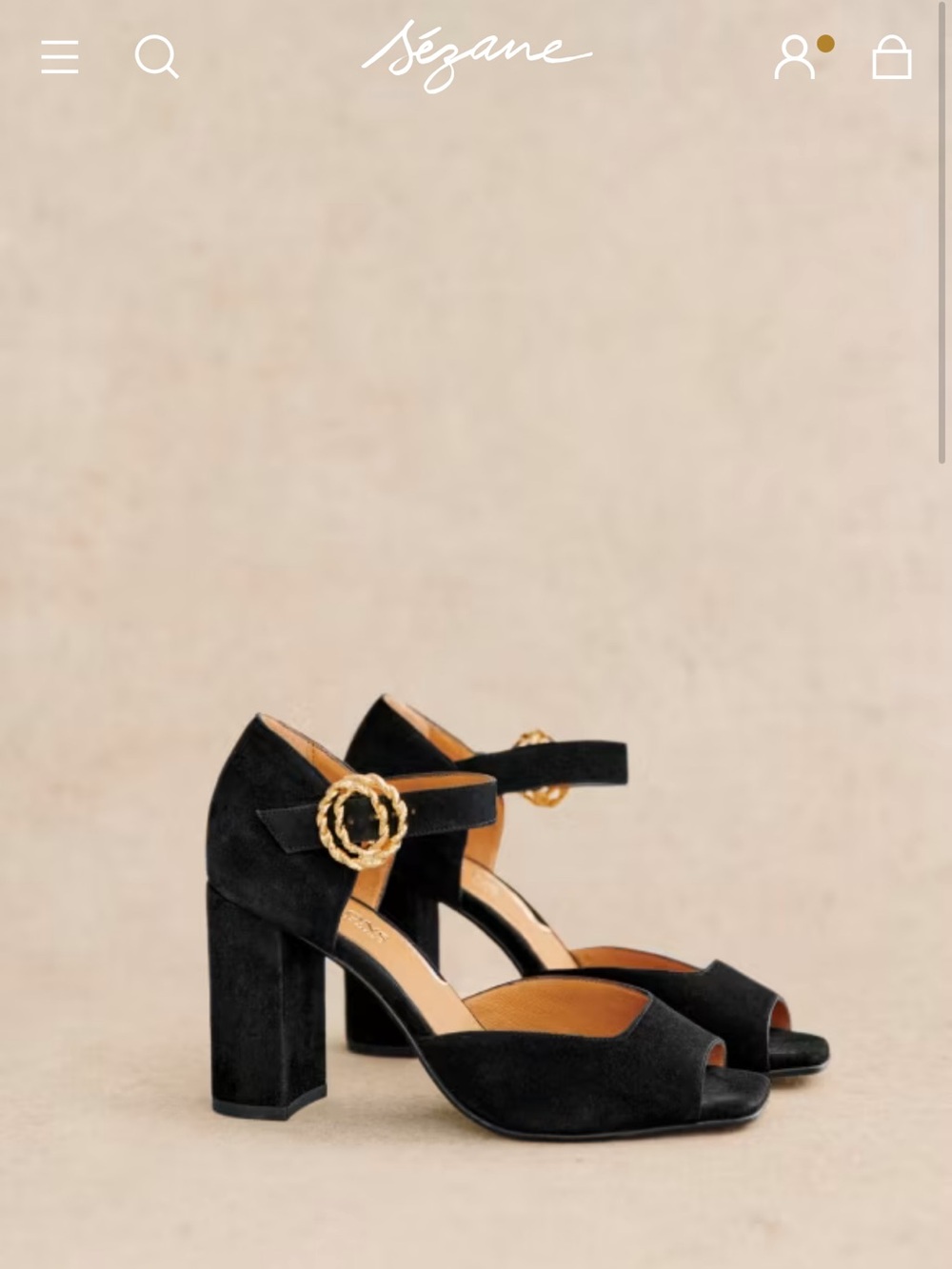 NWOT! Sezane Fara High Heeled Mary Janes - Black - Retail $250